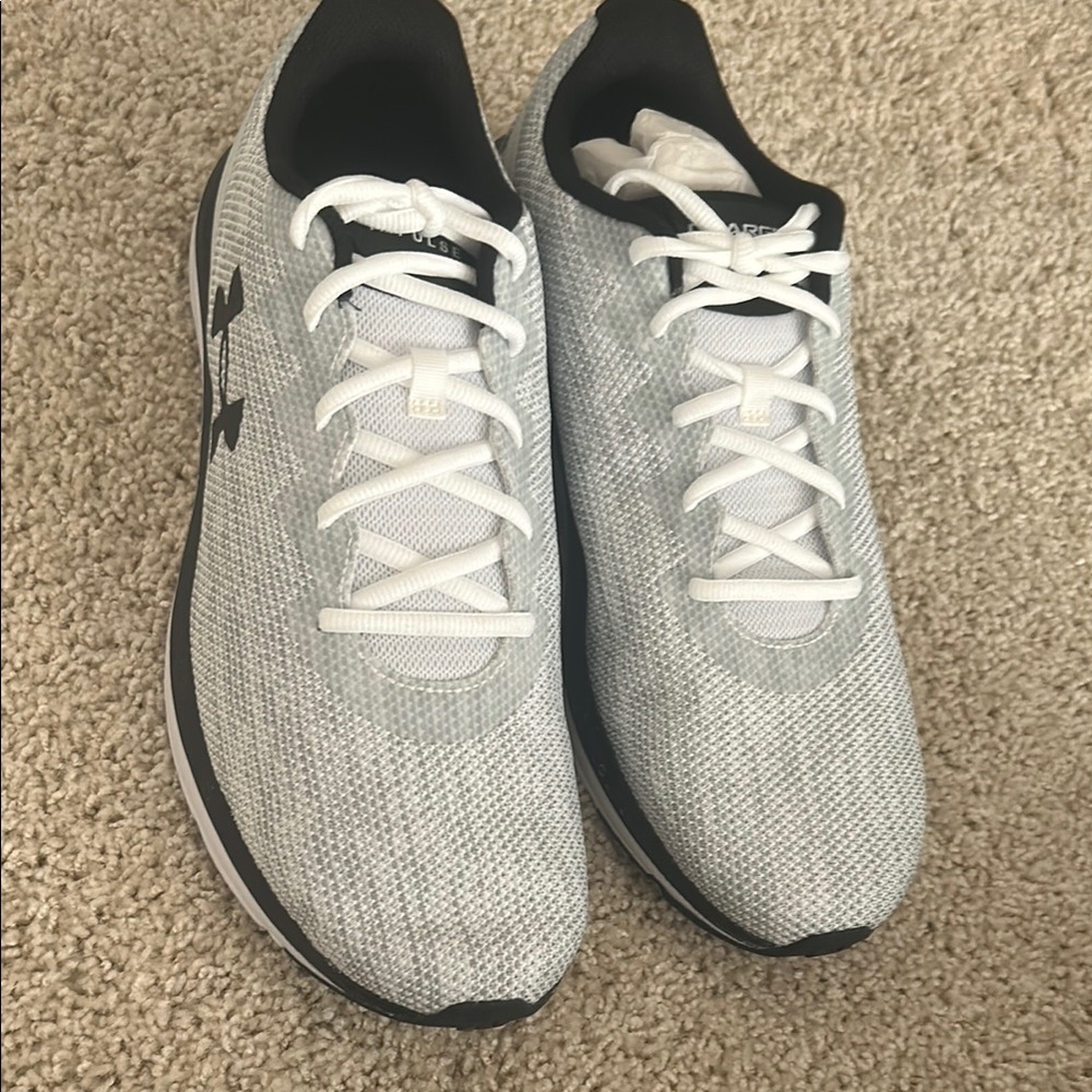 Under Armour White and Black Sneakers